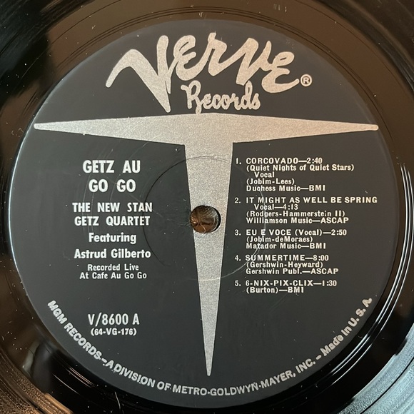 The New Stan Getz Quartet - “Getz Au Go Go” Vinyl LP feat. Astrud Gilberto - Picture 4 of 5